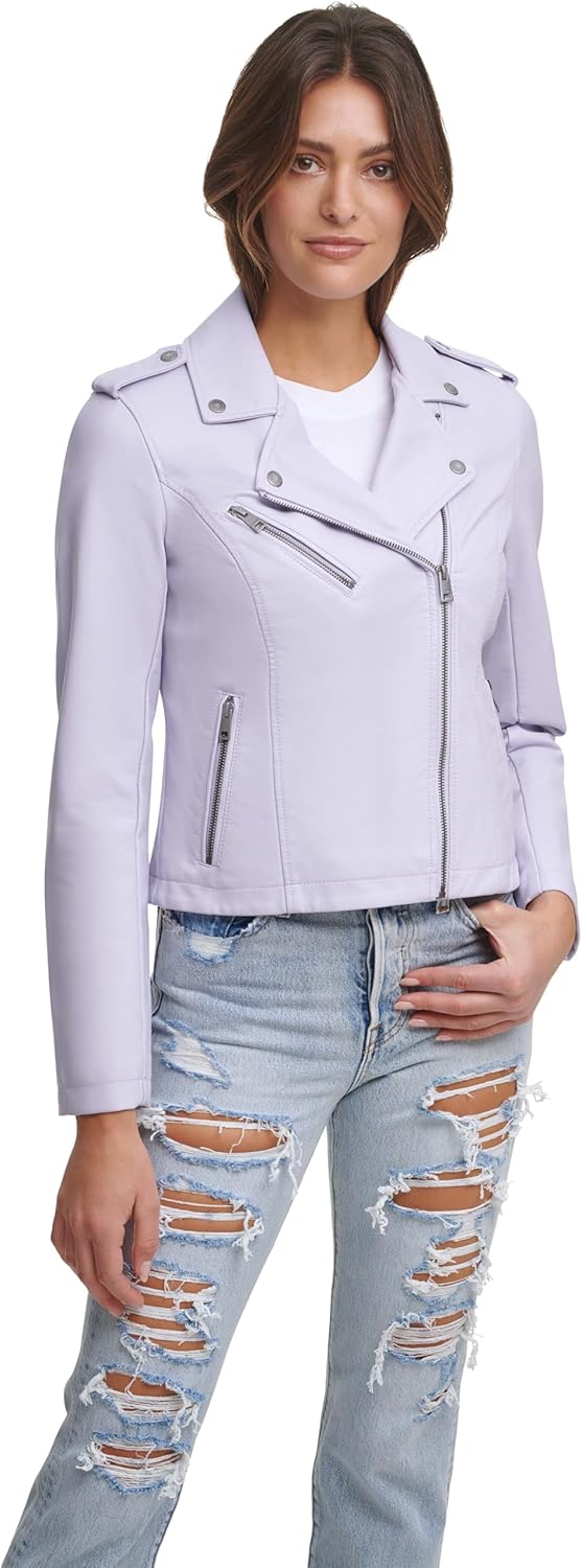 

Женская куртка-косуха Levi's классическая кожаная, сиреневый