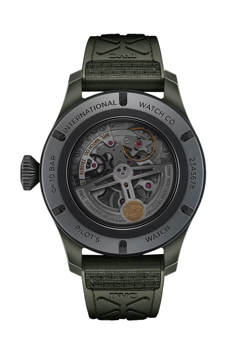 Пилотские часы TimeZoner Top Gun Woodland - IW395601 IWC SCHAFFHAUSEN, серебряный — фото 2