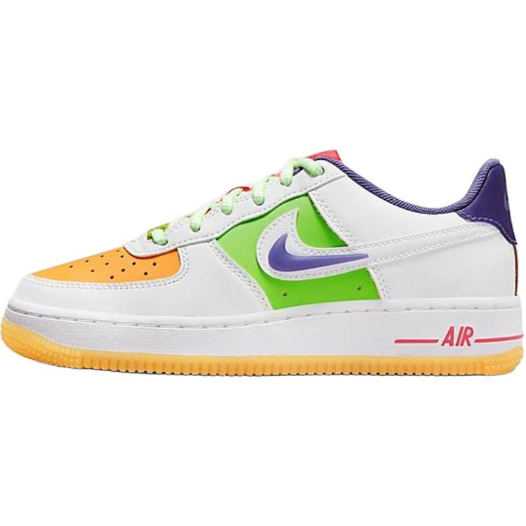 

Nike Кроссовки для скейтбординга Air Force 1 Lv8 Anti Slip Wear Resistant Low Top Kids' белый оранжевый зеленый фиолетовый для подростков