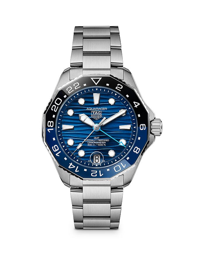 

Акварейсер, часы, 42 мм TAG Heuer, синий