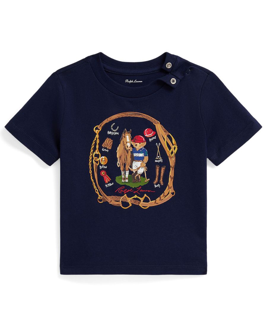 

Детская футболка для мальчиков с коротким рукавом и принтом Polo Ralph Lauren, Navy, Синий, Детская футболка для мальчиков с коротким рукавом и принтом Polo Ralph Lauren, Navy