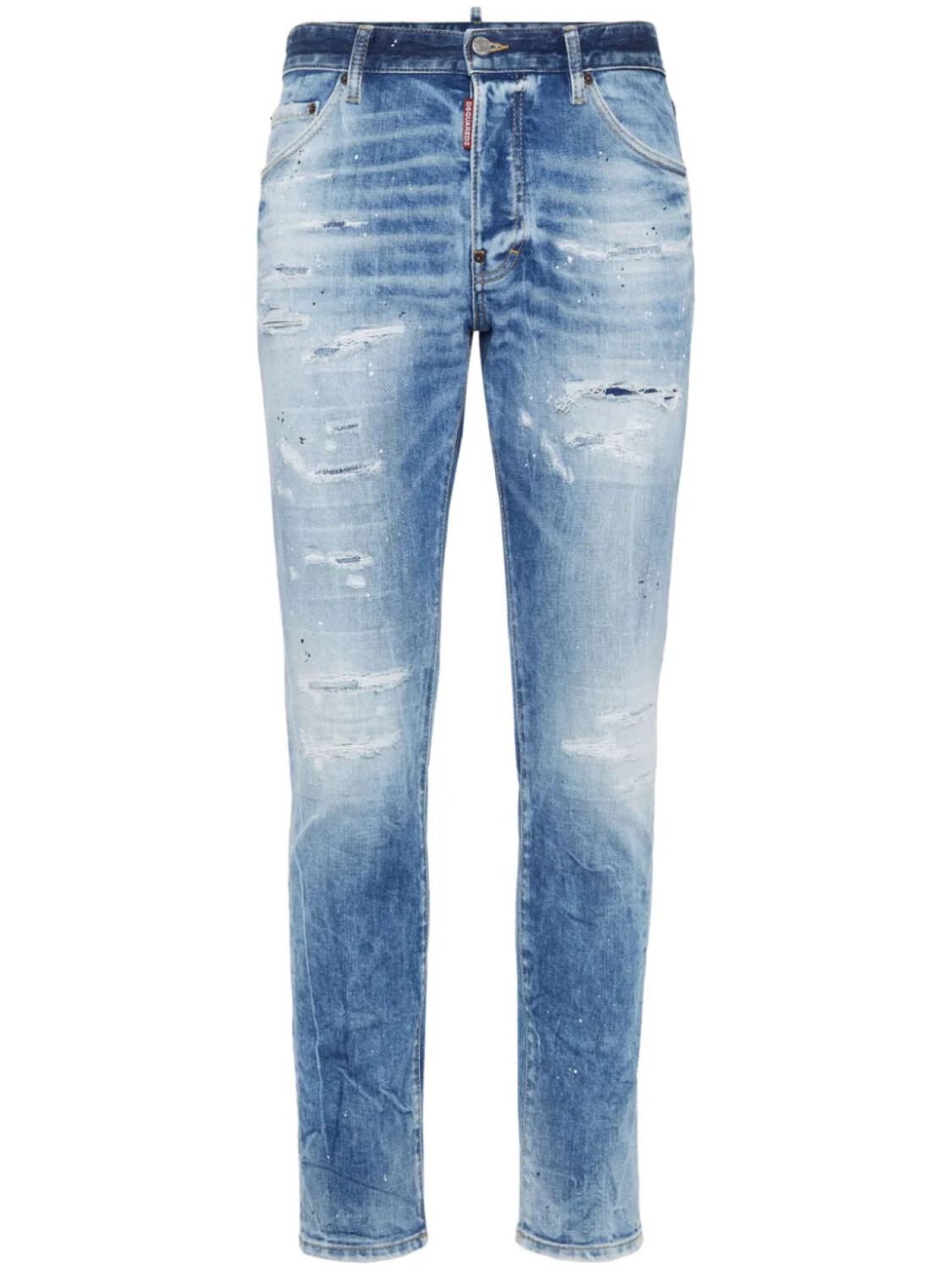 

DSQUARED2 джинсы с эффектом потертости, синий