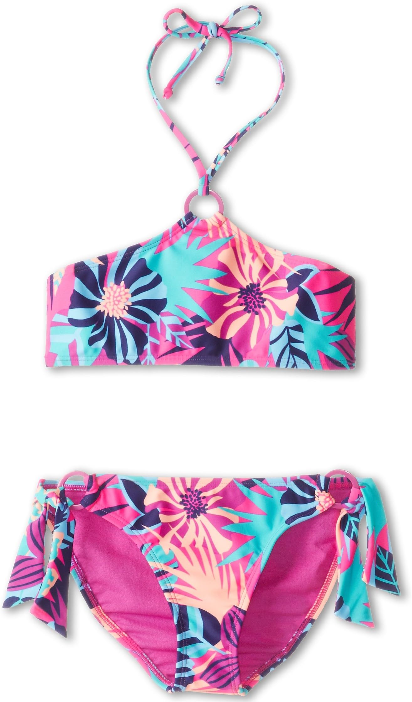 

Купальник Roxy Kids Take Me To Paradise Bandeau Set, цвет Sky Blue Paradise Floral NEW