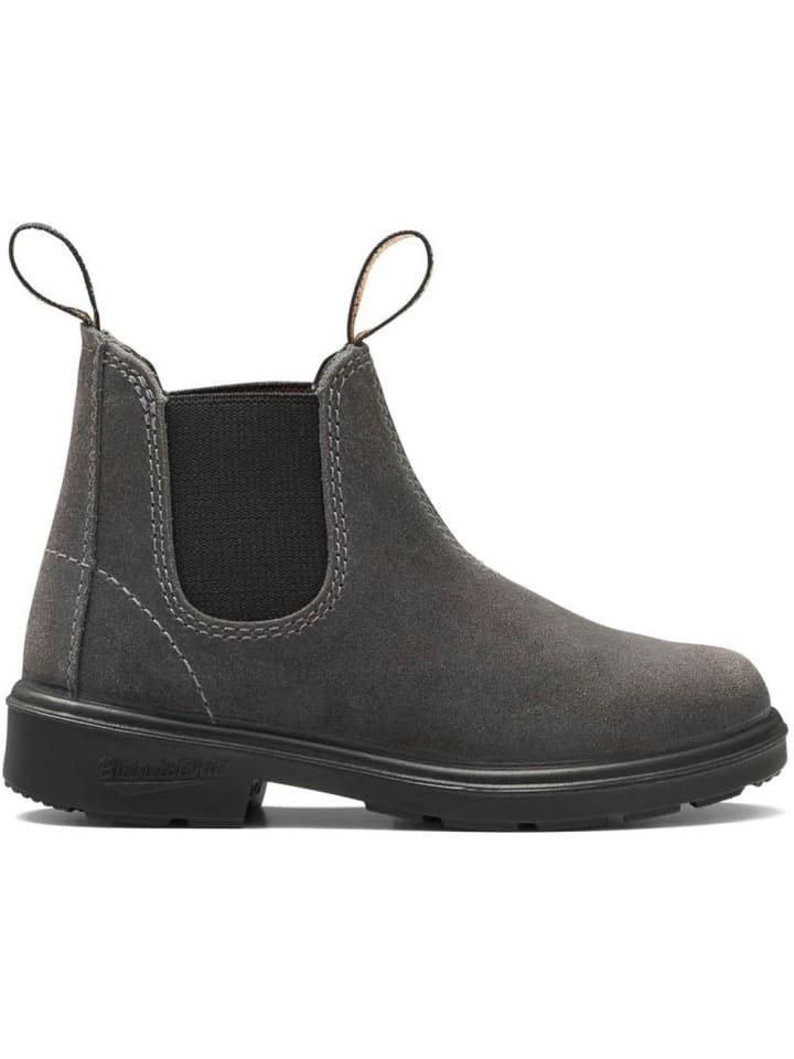 

Ботинки челси "2594 Steel Gray Waxed Suede (Kids)" серого цвета Blundstone
