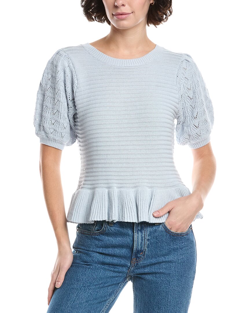 

525 America Mixed Knit Top, синий