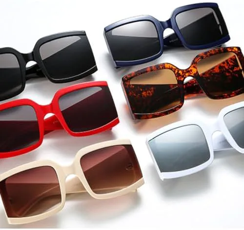 

Крупные квадратные солнцезащитные очки для женщин, белые, с серебристыми зеркальными заклепками, мужские, массивные, женские, винтажные MTZJH, C2 Leopard