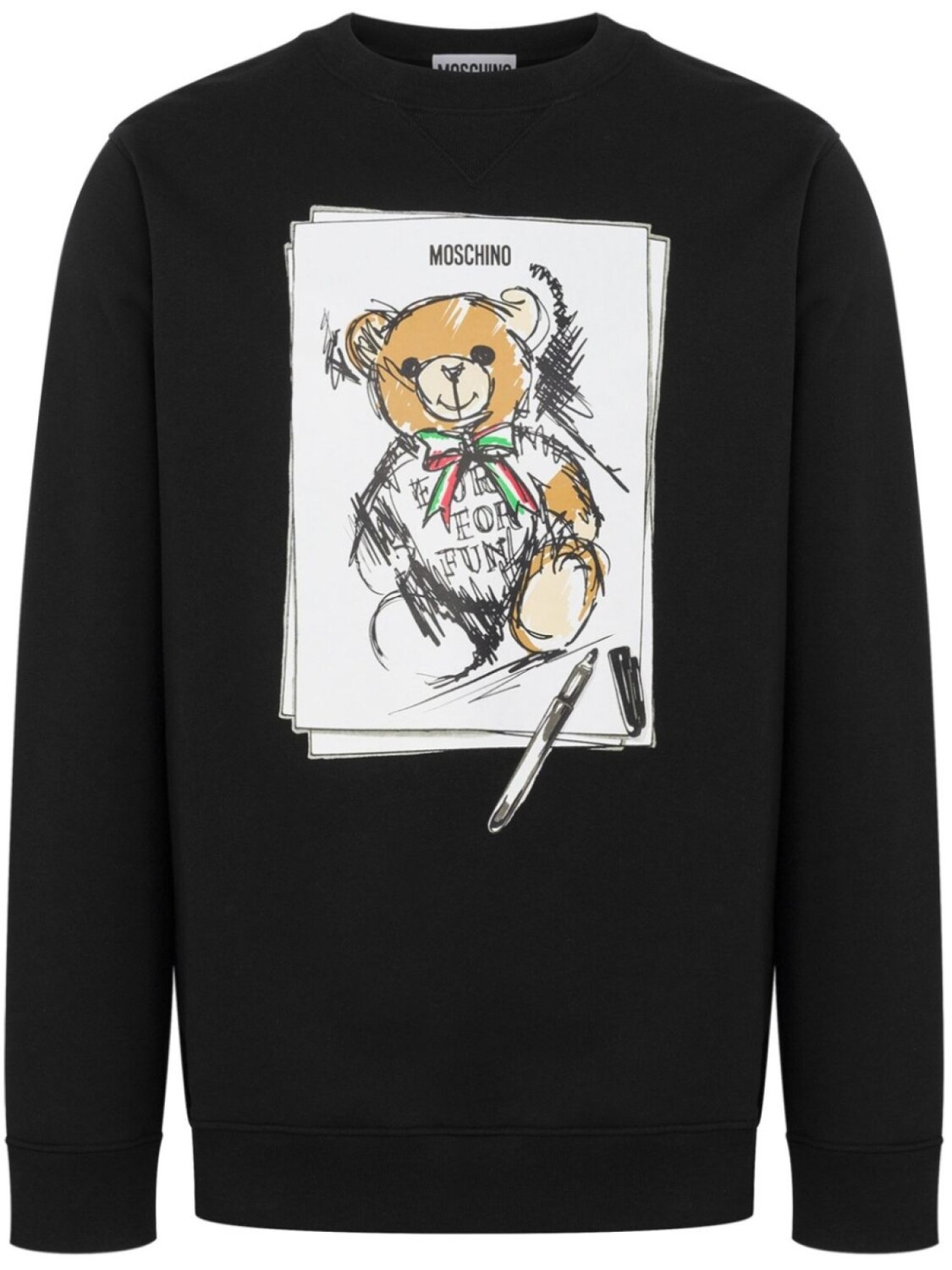 

Moschino толстовка с принтом Teddy Bear, черный