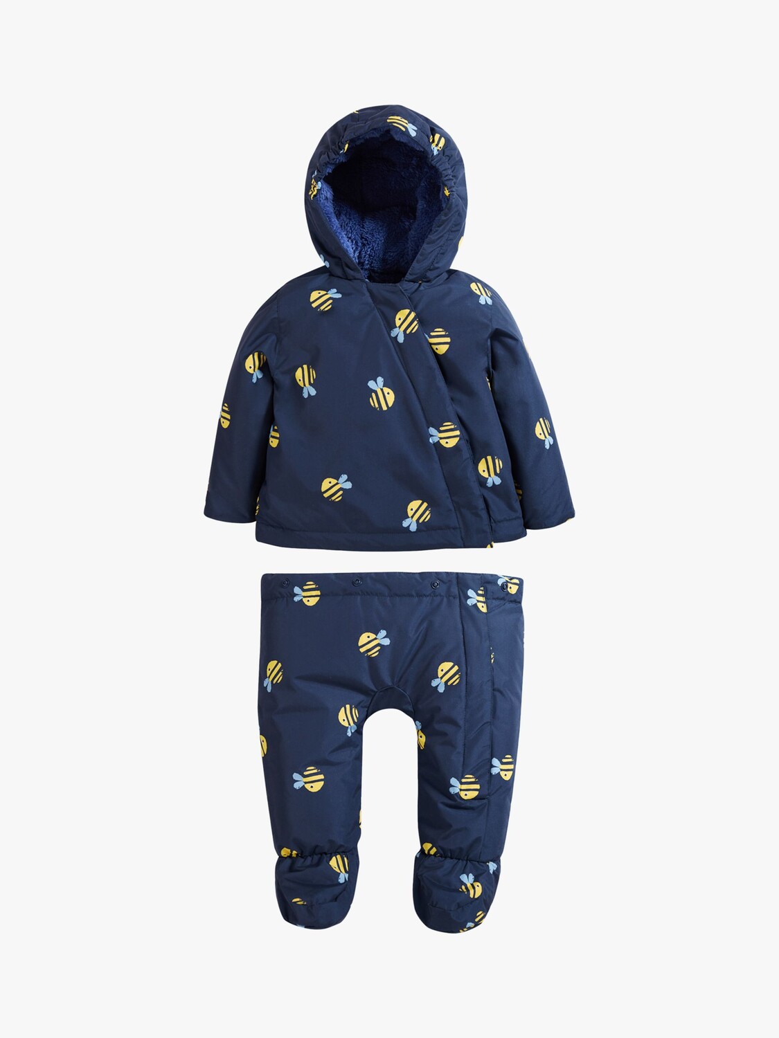 Костюм для детской коляски 2 в 1 Bee Rambler, пальто Frugi, темно-синий/мульти — фото 4