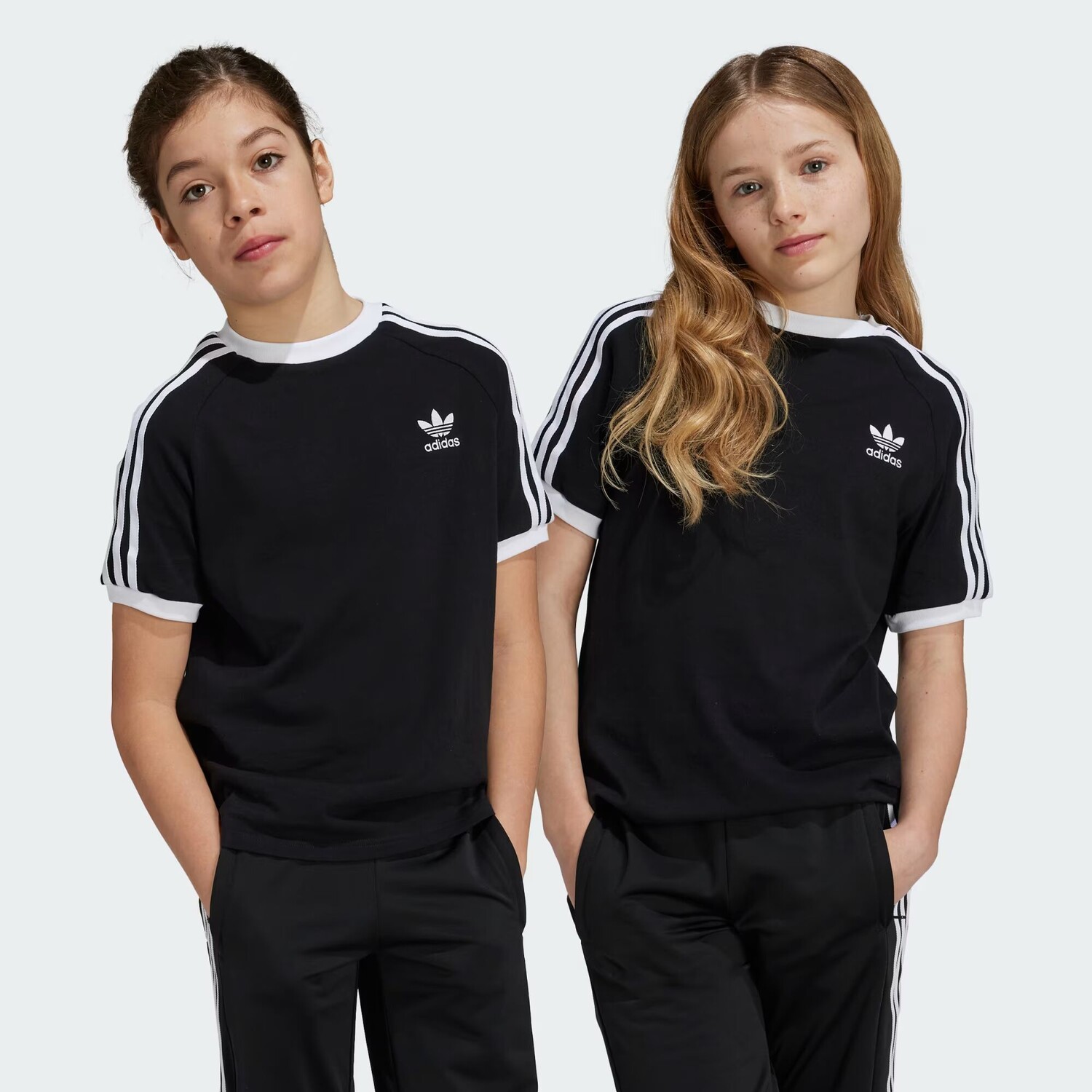 

Детская футболка Adicolor с 3 полосками Adidas, цвет Black/White