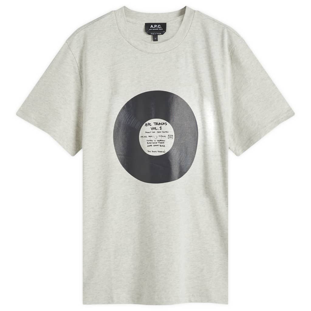 

Футболка с графическим принтом Plantine turntable A.P.C., белый