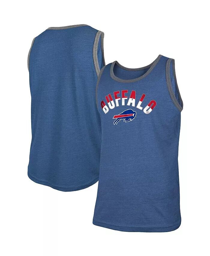 

Мужская майка с принтом Royal Buffalo Bills Ringer Tri-Blend с принтом New Era