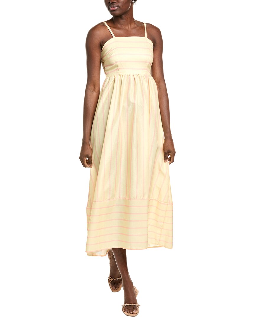 

IPPONELLI Платье миди с открытой спиной, желтый