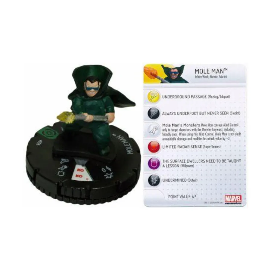 

Человек-Крот, Marvel HeroClix - Galactic Guardians - Singles