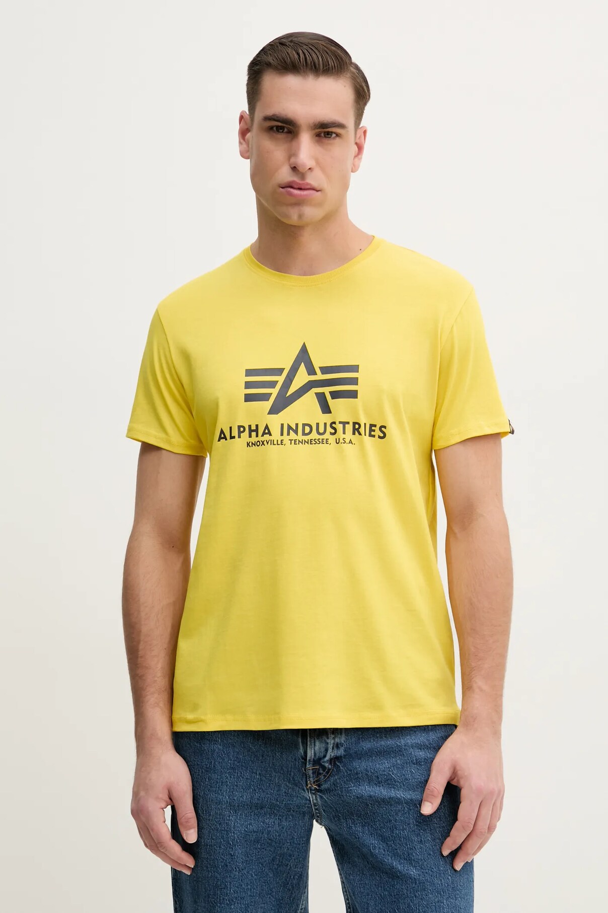 

Футболка из хлопка Alpha Industries, желтый