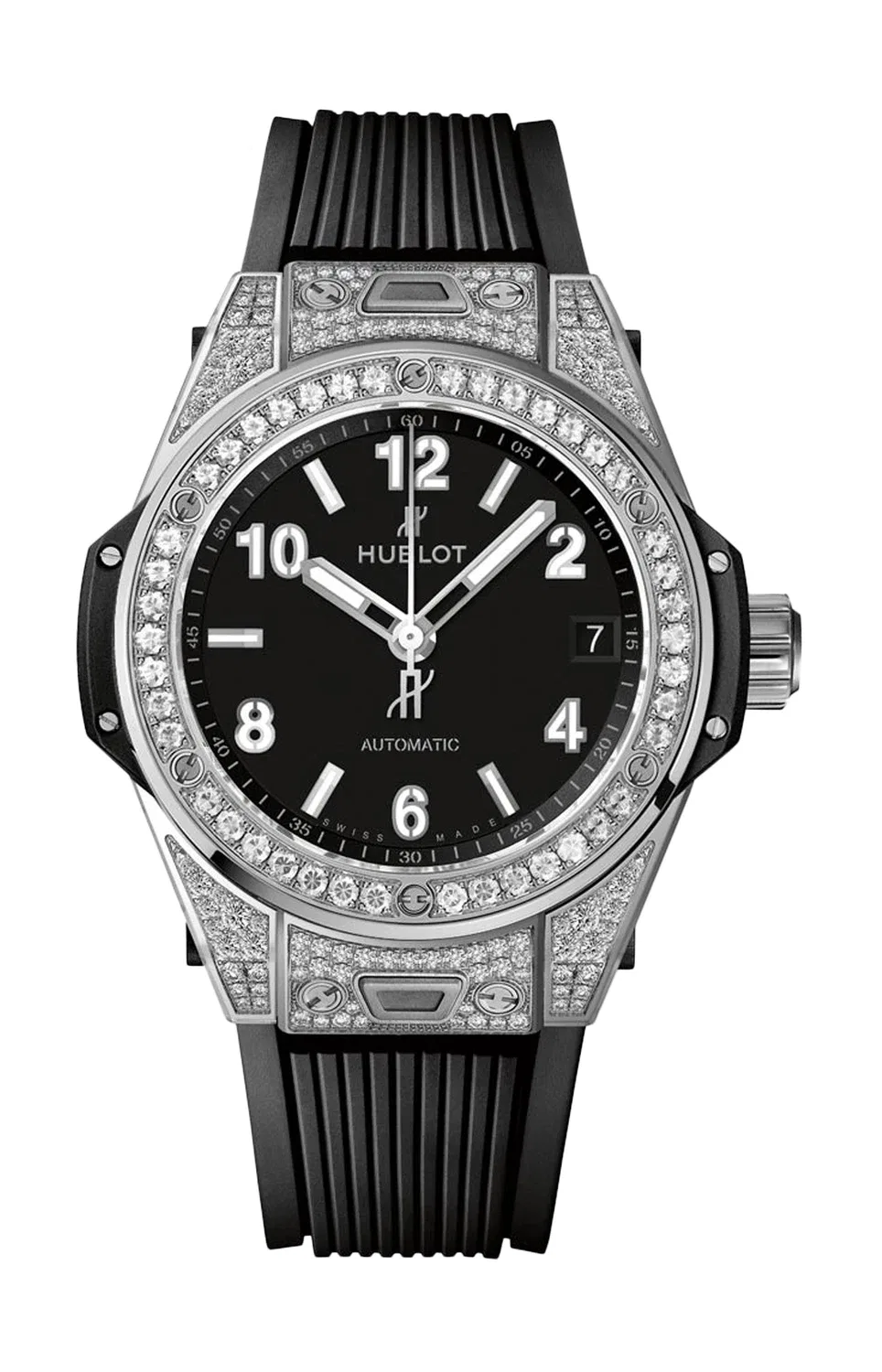 СТАЛЬ ONE CLICK PAVÉ - 465.SX.1170.RX.1604 HUBLOT, золотой