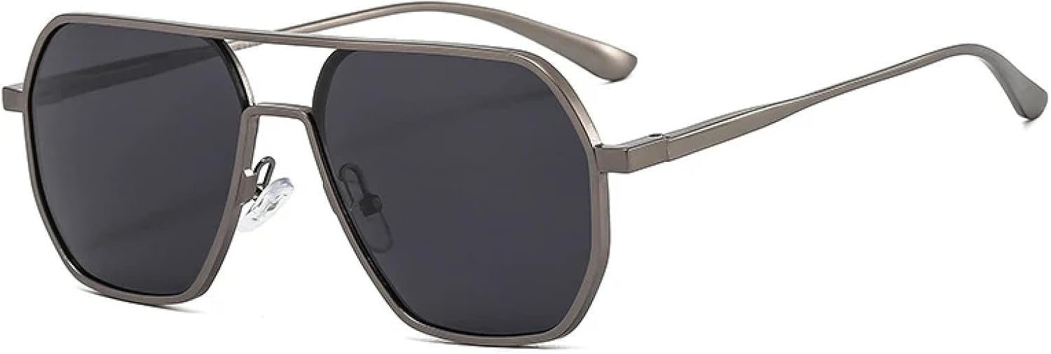 

Классические солнцезащитные очки с изменяющимся цветом для женщин и мужчин, модные винтажные очки класса люкс для активного отдыха и вождения, с защитой от УФ-излучения UV400 TKKTLLT, Gun Gray