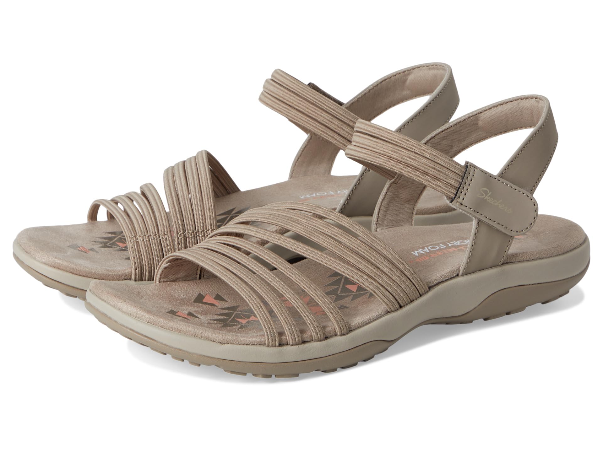 Сандалии SKECHERS Reggae Slim - Coffee Run, серо-коричневый