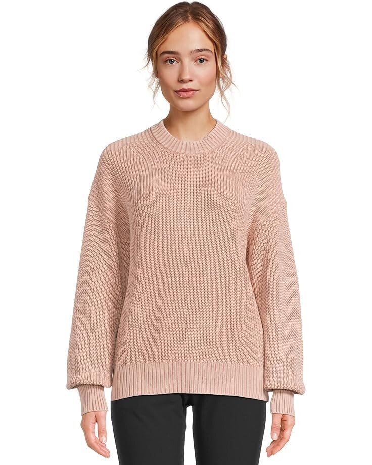 

Свитер Faherty Sunwashed Fisherman Sweater, цвет Mahogany Rose