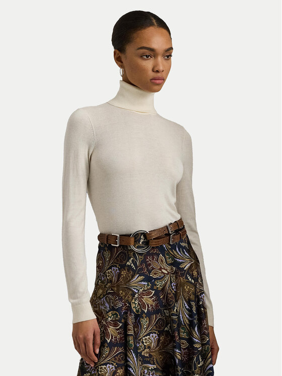 

Водолазка slim fit 200940470001 Lauren Ralph Lauren, экрю