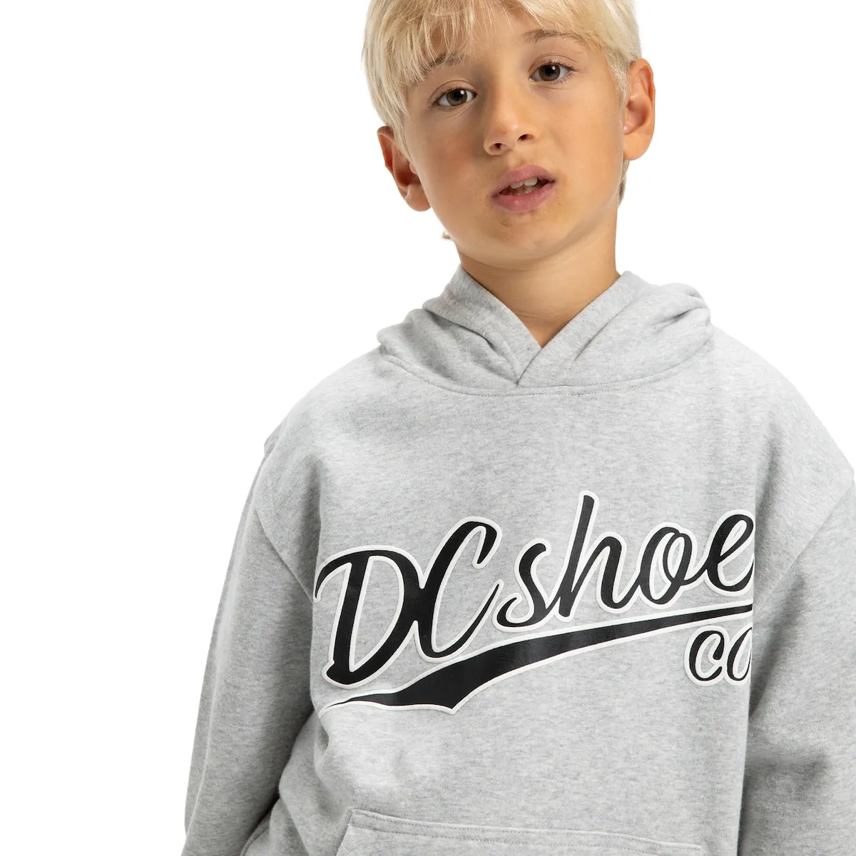 Детская толстовка Substitute DC Shoes, светло-серый — фото 3