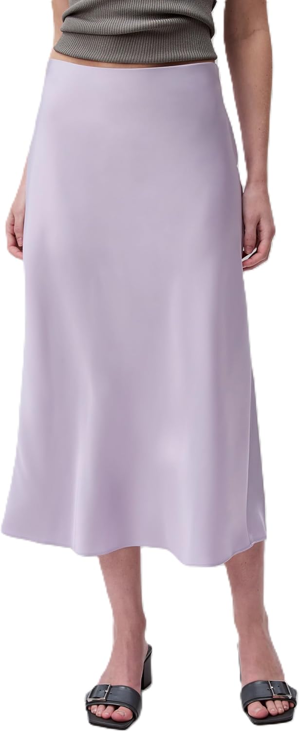 

Юбка миди Calvin Klein женская матовая атласная, Orchid Petal