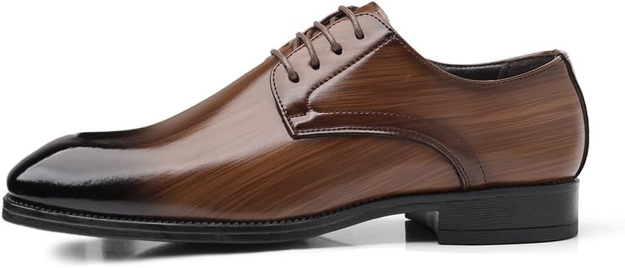 

Мужские оксфорды KYOESCAI, деловые туфли, удобные дерби, классические туфли на шнуровке для мужчин, коричневый