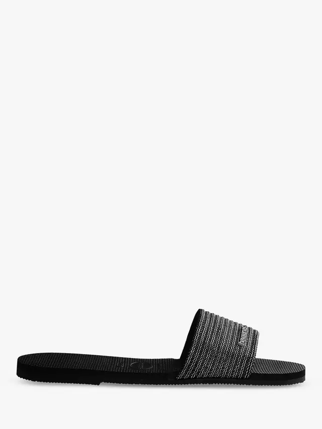 Сандалии Havaianas Malta Metallic Slider, черный