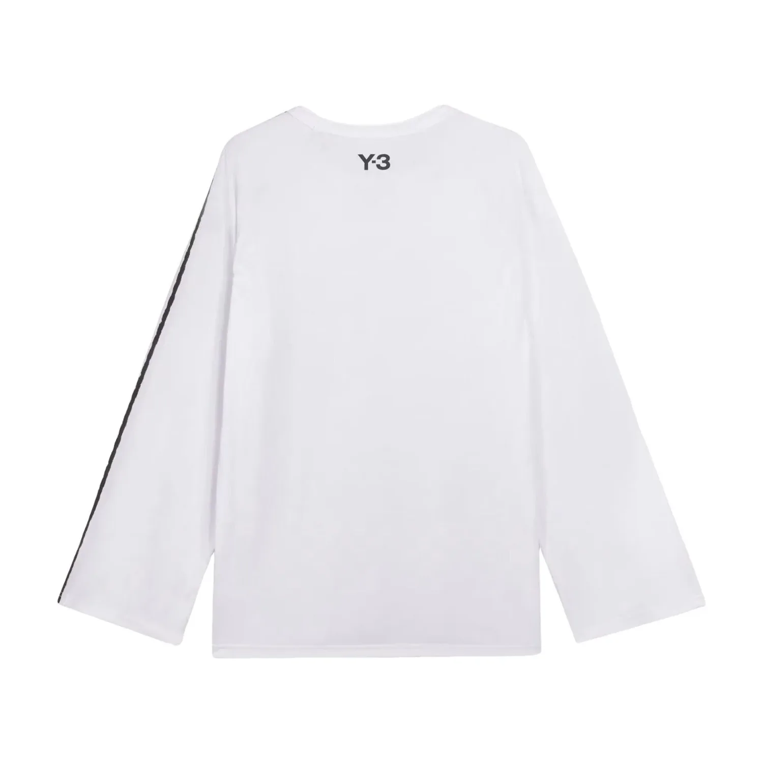Футболка с длинным рукавом Adidas Y-3 3-Stripes, цвет «Меловой белый» — фото 2