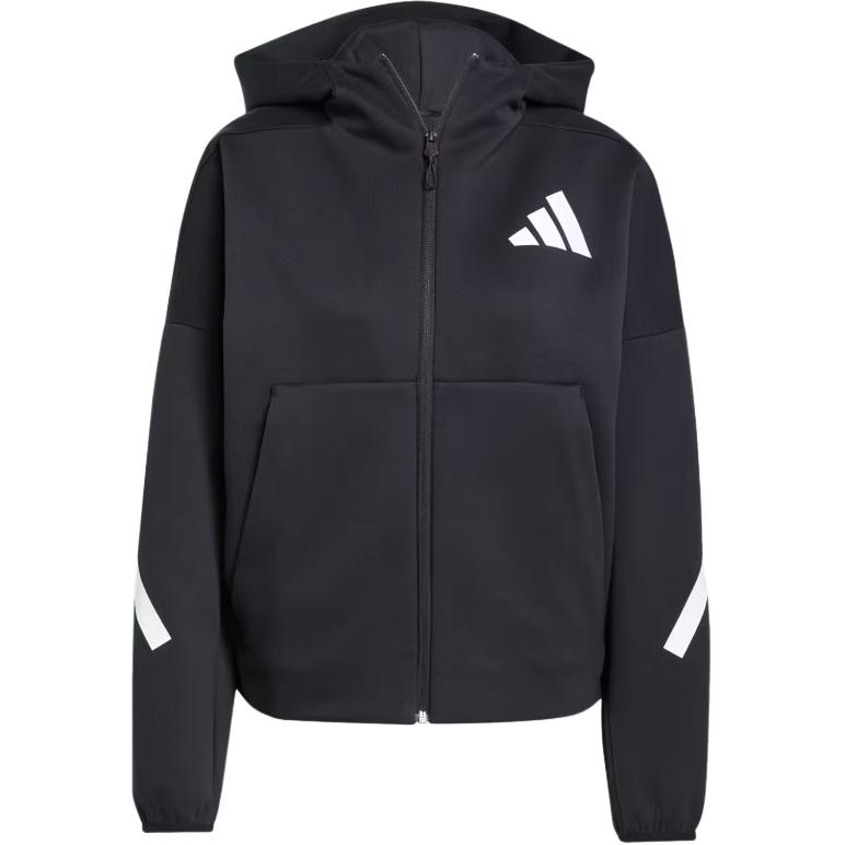Толстовка Adidas Z.N.E. Full-Zip, черый/белый — фото 3