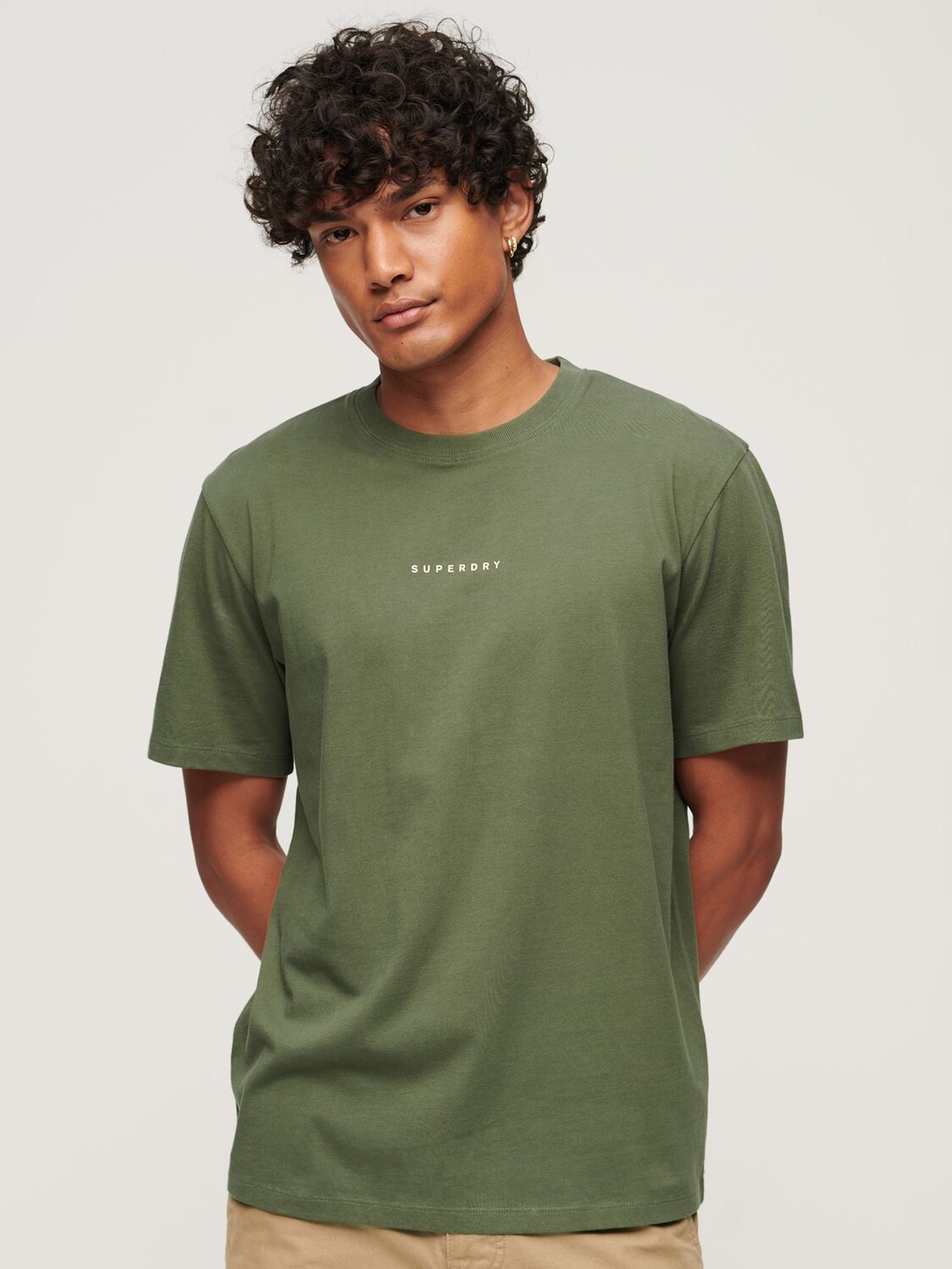 

Футболка с логотипом Superdry Code Surplus, темно-зеленый мох