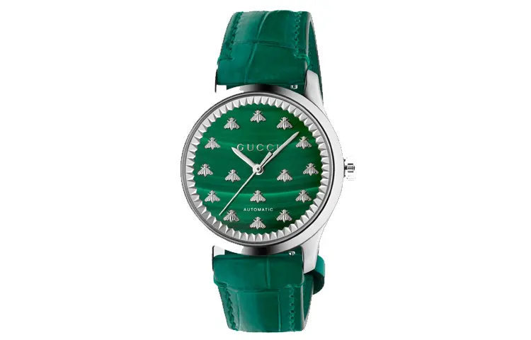 

GUCCI Часы Wrist Watch Automatic Mechanical Movement Genuine Leather Strap 38mm Green Dial Women's Watch