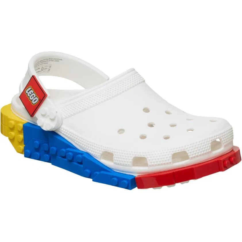 Детские сабо Crocs x LEGO Quick Dry White — фото 4
