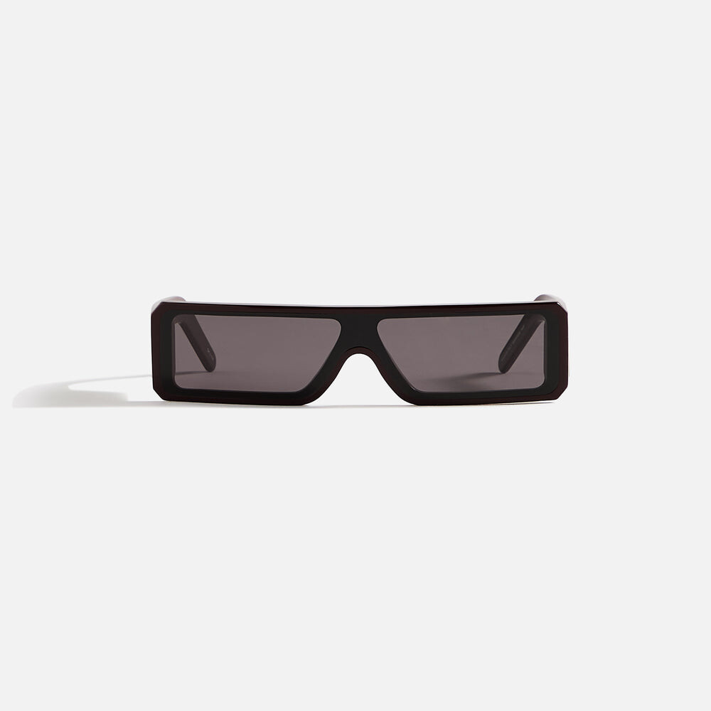 

Солнцезащитные очки Rick Owens Sunglasses Gethshades, цвет Mahogany Temple/Black Lens