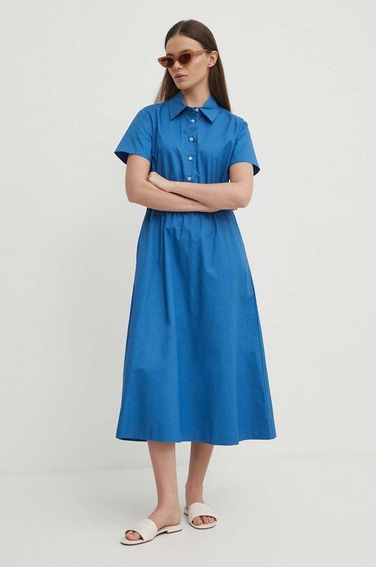 

Хлопковое платье United Colors of Benetton, синий