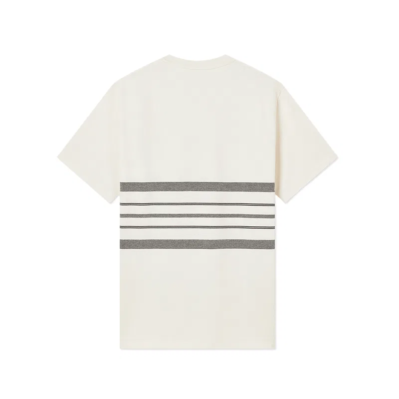 Футболка мужская Cream White с круглым вырезом LACOSTE — фото 3
