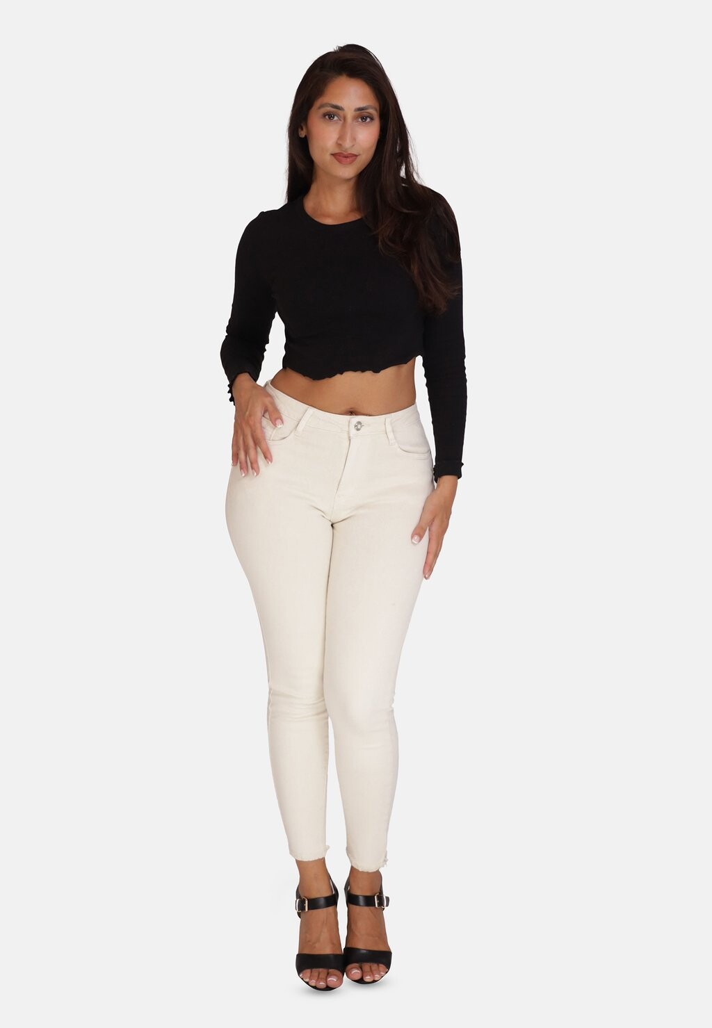 

Джинсы узкого кроя PUSH UP HIGHWAIST Elara, бежевый