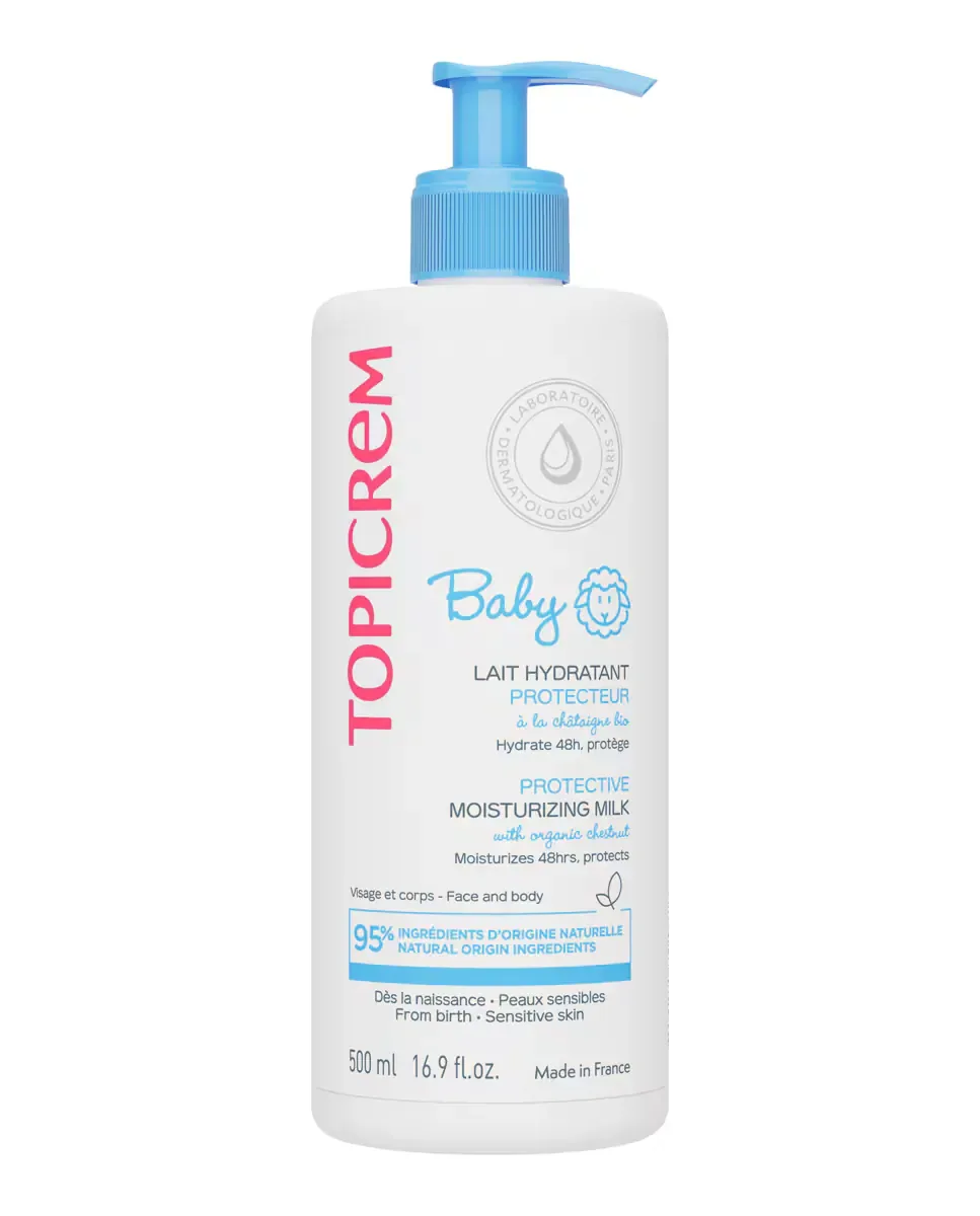 Увлажняющее защитное молочко для детей Baby 500 мл Topicrem