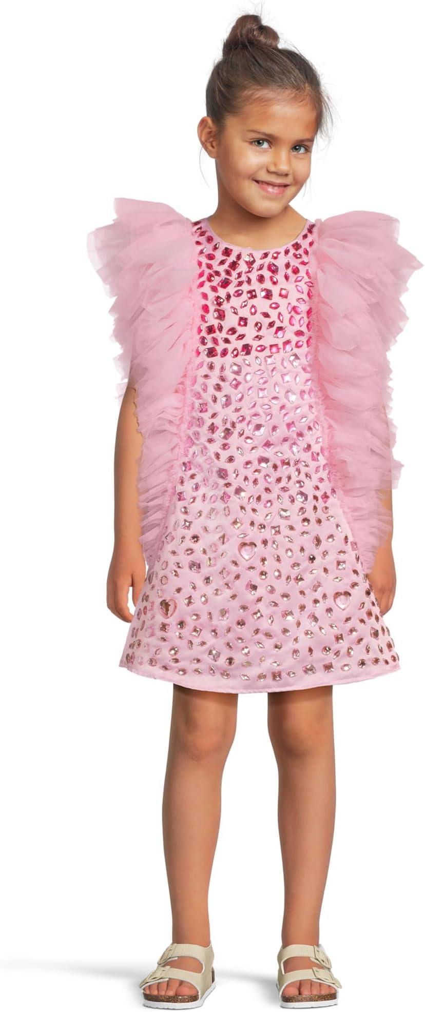 

Платье Lola and The Boys Pink Limited Edition Bejeweled Dress, розовый