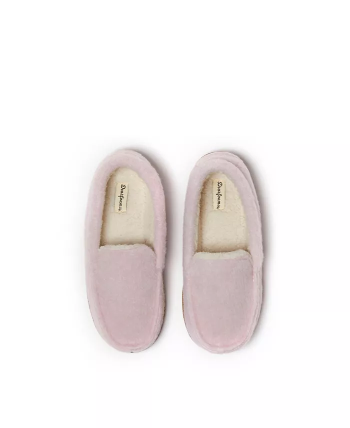 Детские домашние тапочки-мокасины Amari Dearfoams, розовый — фото 4