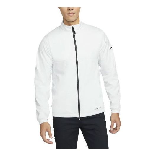 

Куртка Men's Nike Solid Color Casual Stand Collar Jacket White, белый