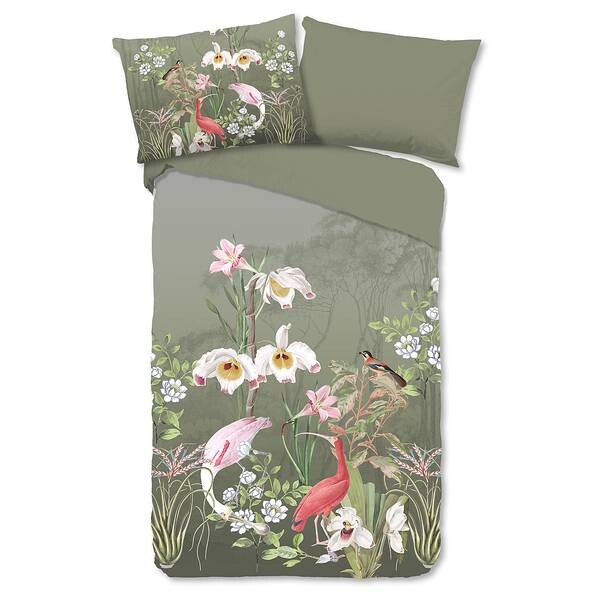 

Комплект постельного белья Good morning Lesli, 140x200x1 см цвет olivgrün