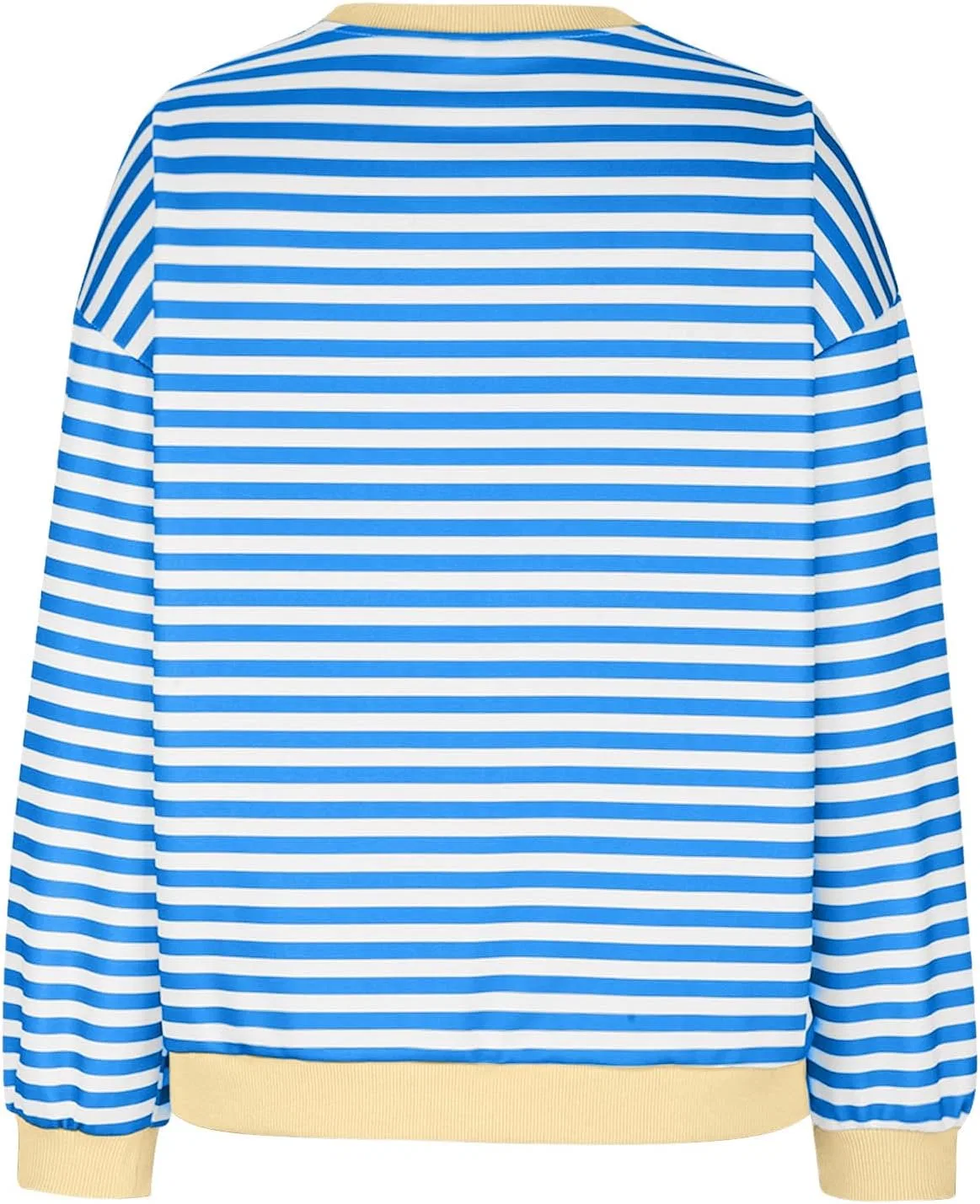 Свитшот женский оверсайз с цветными блоками, Generic, A02 Light Blue — фото 3