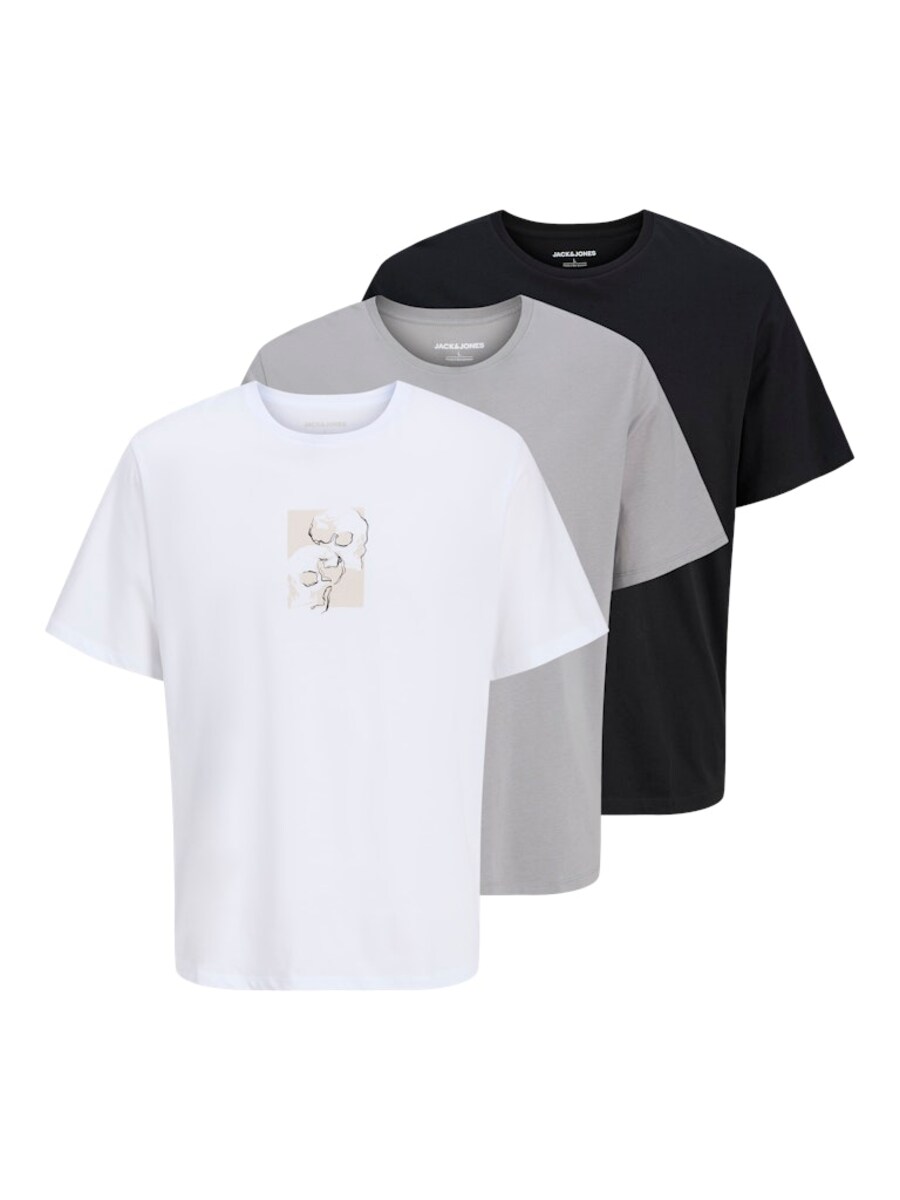 

Футболка JACK & JONES JACK & JONES JJSKULLY, Grey/Black/White