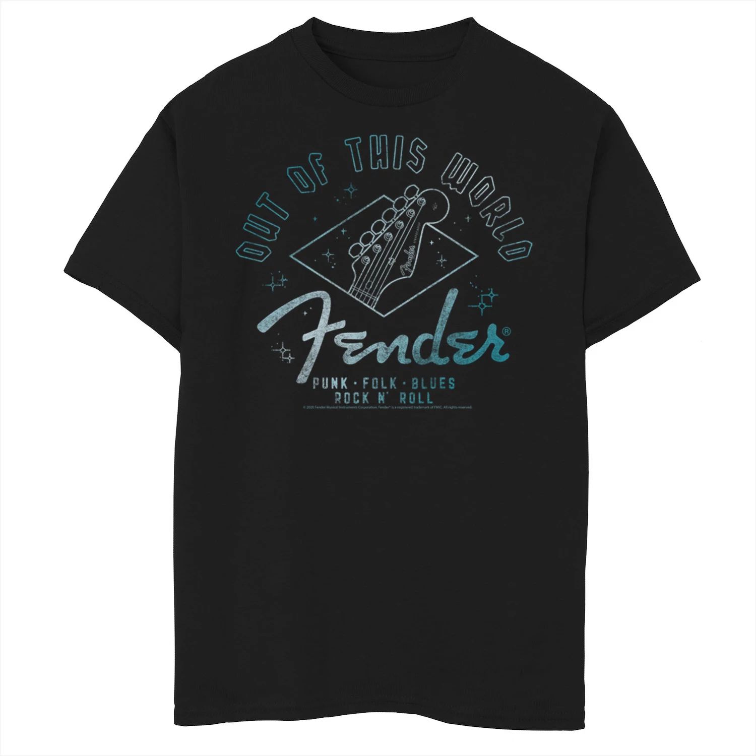 

Футболка Fender Gradient Blue Hue с логотипом для мальчиков 8–20 лет Licensed Character