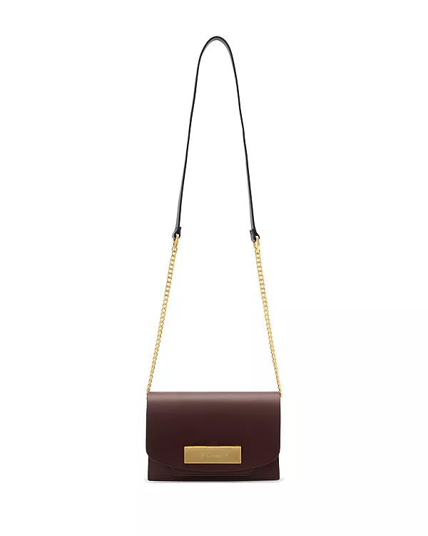 

Маленькая кожаная сумочка-клатч Etta Allsaints, красный