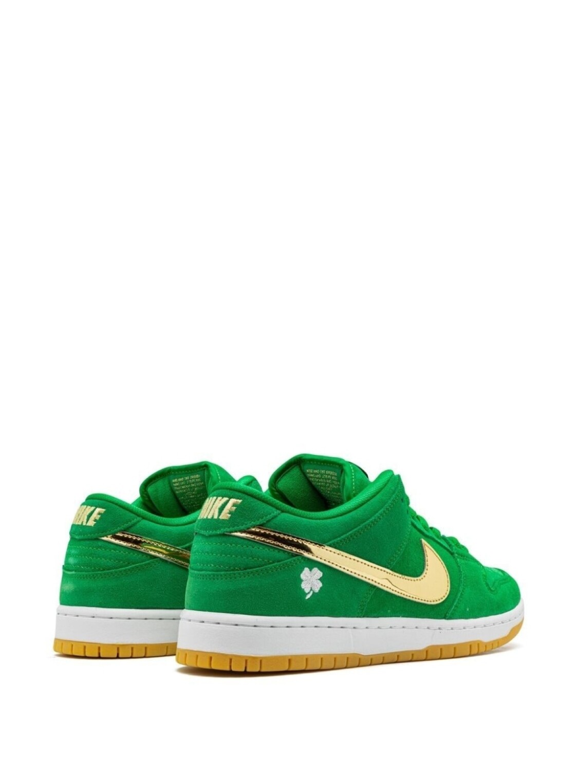 Nike кроссовки Dunk Low Pro St. Patrick's Day, зеленый — фото 3