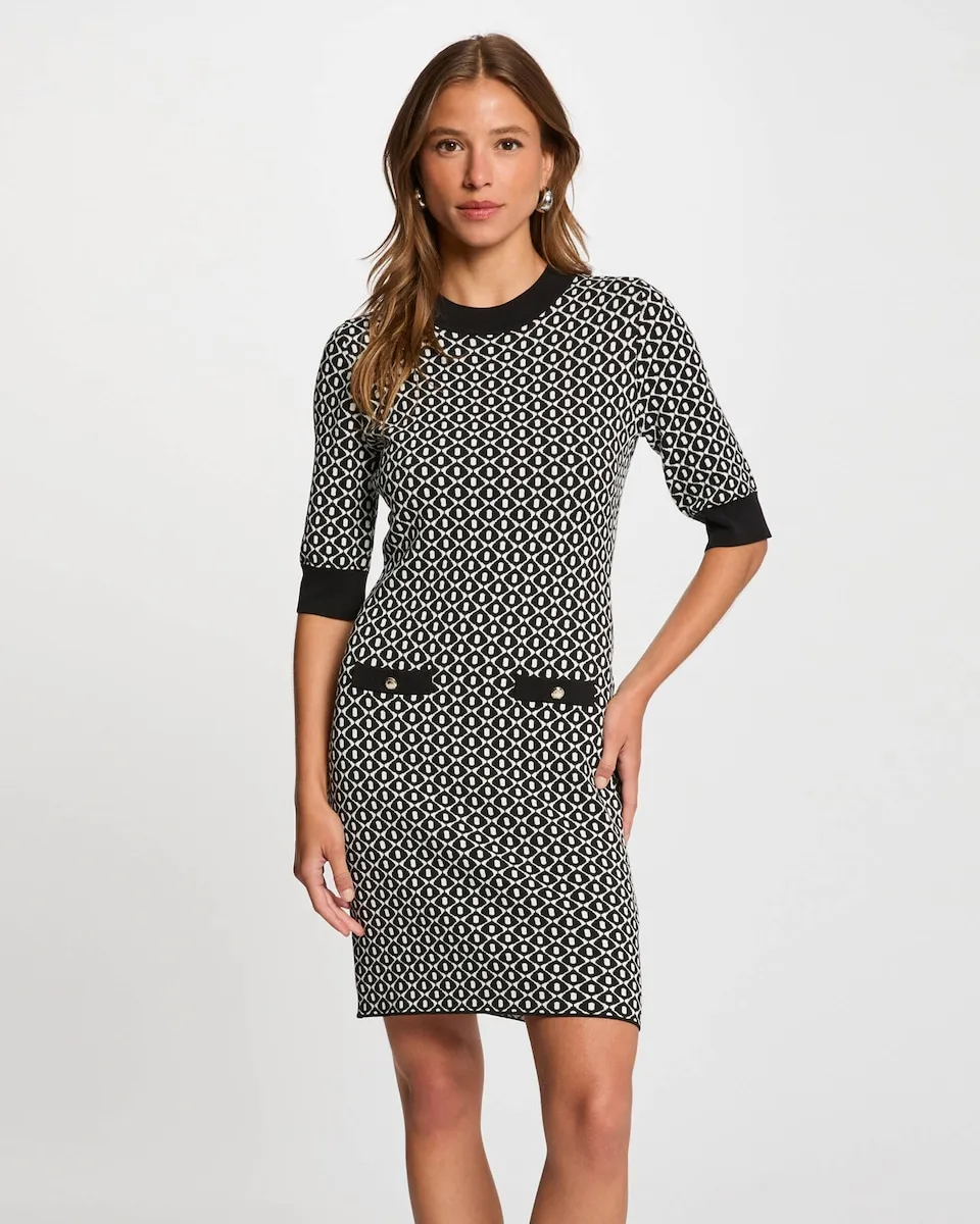 

Обтягивающее трикотажное платье Morgan, черный/белый