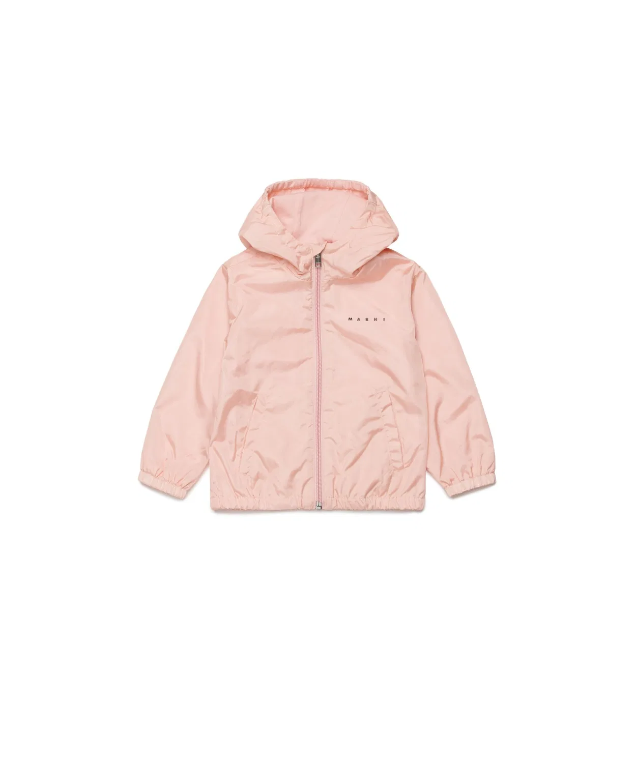 Детская куртка MARNI KID с логотипом, розовая