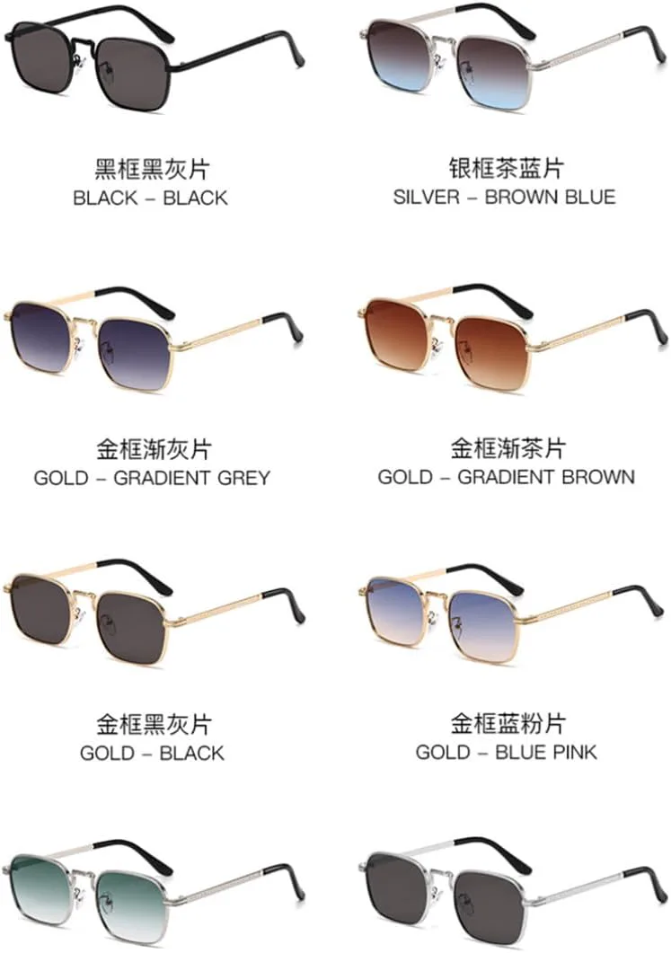 

Металлические солнцезащитные очки, модные ретро-очки для мужчин и женщин, солнцезащитные очки с защитой от УФ-излучения, роскошные очки UV400 SZVVBKK, Golden