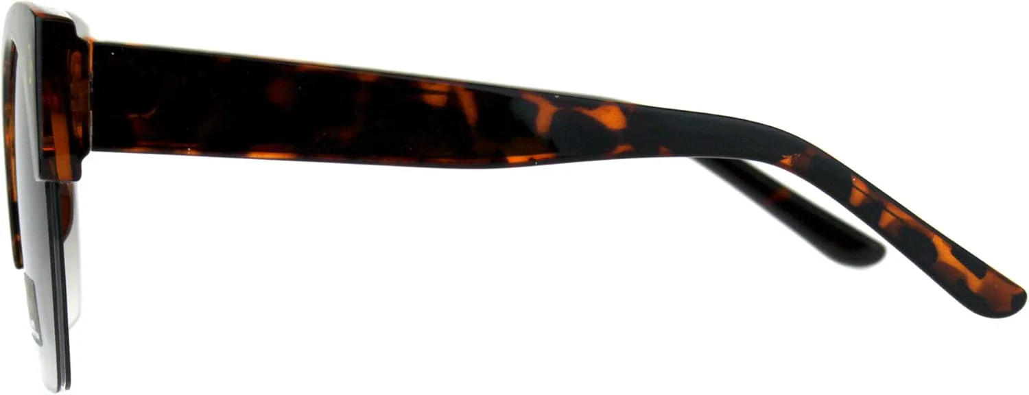 

Женские солнцезащитные очки Giselle в полуободковой оправе с массивным верхом и укороченными нижними линзами, защита от УФ-излучения UV 400 PASTL, Orange Tortoise